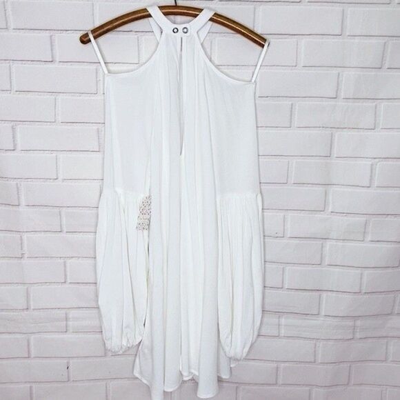 FREE PEOPLE Ivory Cold Shoulder Drift Away Tunic NWT - Picture 5 of 10